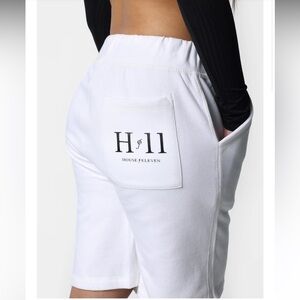 Women's White Athletic Shorts